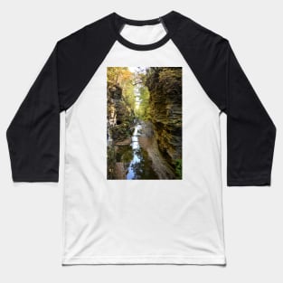 Watkins Glen Gorge, New York Baseball T-Shirt